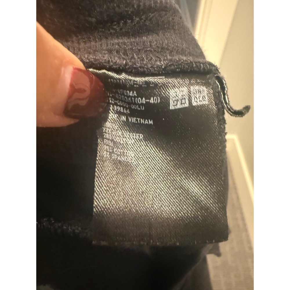 Uniqlo Black Jogger Sweatpants Women Size L Drawstring Comfort Casual - Picture 4 of 6